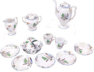 Lot 284 - A Royal Albert porcelain part coffee service,...