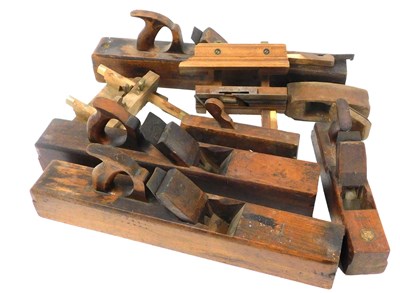 Lot 310 - A group of vintage box planes, and two plough...