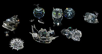 Lot 390 - A group of Swarovski crystal, comprising a...