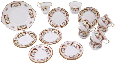Lot 326 - A Rosina porcelain Queens pattern part tea...