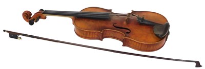 Lot 333 - A 20thC Czechoslovakian violin, number 145325,...