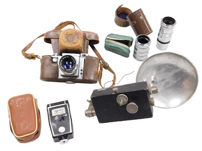 Lot 341 - An Asahi Flex camera, number 75709, with 58...