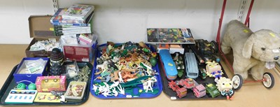 Lot 2109 - Various toys, to include moulded plastic...