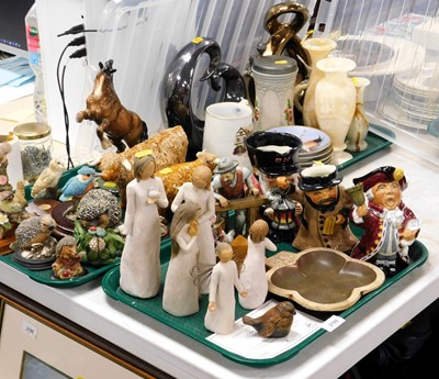 Lot 2192 - Decorative household effects, various Willow...