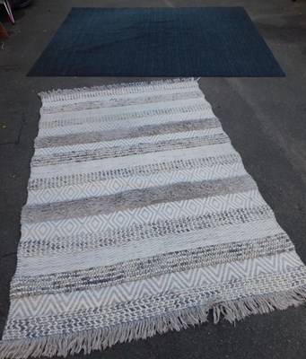 Lot 2194 - Two rugs, one cream ground, 242cm x 165cm, and...