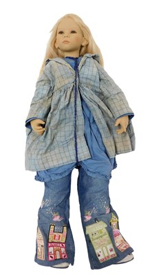 Lot 404 - An Annette Himsteadt doll, wearing embroidered...