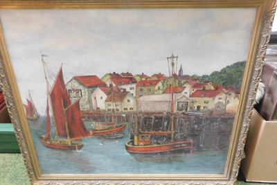 Lot 2148 - CW Hammond. A study of fishing boats before...