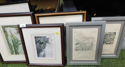 Lot 2154 - A group of engravings, scenes to include...