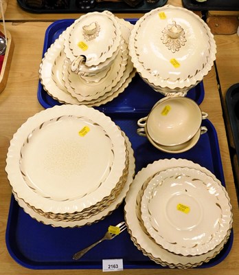 Lot 2163 - An Adams Titian ware part dinner service, to...