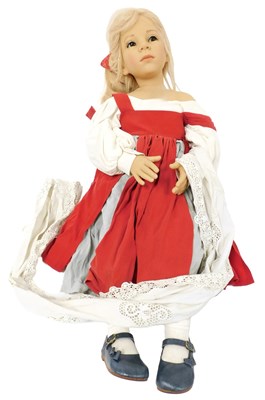 Lot 431 - A Gotz Lison doll, wearing a grey skirt and a...