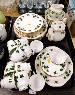 Lot 2196 - A Colclough Ivy Leaf pattern part tea and...