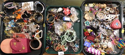Lot 2240 - Costume jewellery, to include bangles,...