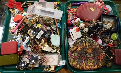 Lot 2244 - Costume jewellery, to include stone set rings,...