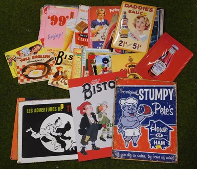 Lot 2245 - A group of reproduction metal advertising...
