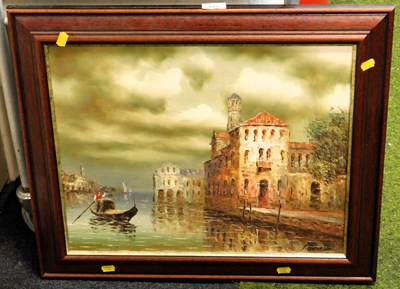 Lot 2255 - I Costello. Venetian scene depicting a...