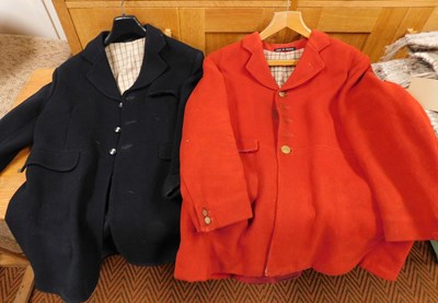 Lot 2278 - A Saddle Master blue wool riding jacket, size...