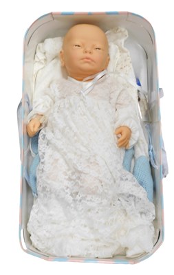 Lot 436 - A Brjsa baby doll, born 14.2.85, 52cm high,...