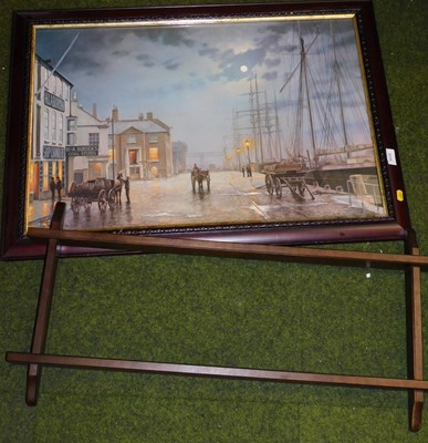 Lot 2335 - After Rodney Charman. Poole Quay by Gaslight,...