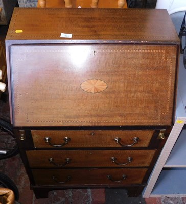 Lot 1005 - An Edwardian Sheraton Revival mahogany and...