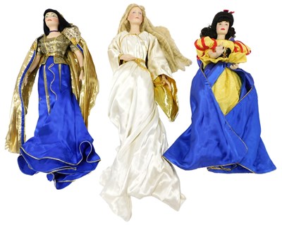 Lot 443 - Three Franklin Mint Porcelain dolls, modelled...