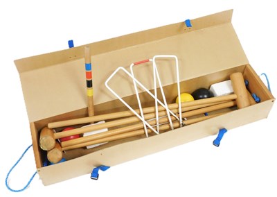 Lot 457 - A croquet set, boxed. (AF)