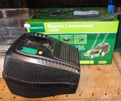 Lot 1046 - A Garden Line electric lawn mower, 1200 watt.