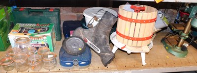 Lot 1049 - General household effects, to include Kilner...