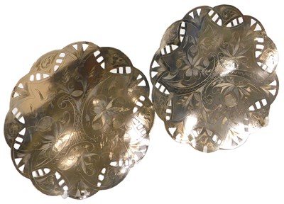 Lot 730 - A pair of Middle Eastern circular dishes,...