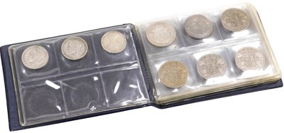 Lot 487 - George V and later half crowns, florins, two...
