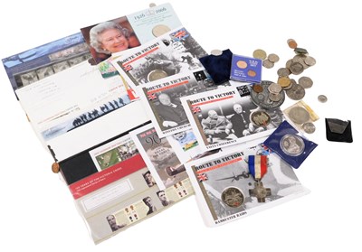 Lot 491 - Five Route to Victory coin cover collection...
