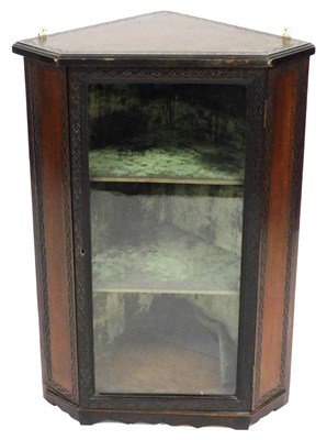 Lot 510 - A Victorian mahogany corner display cabinet,...