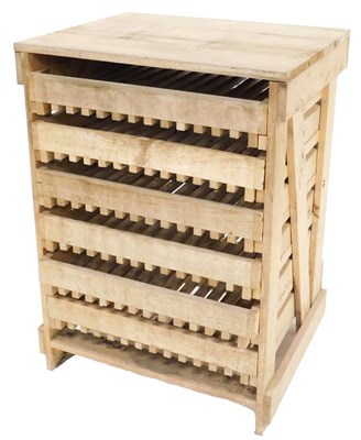 Lot 511 - Six wooden chitting crates, in a wooden...