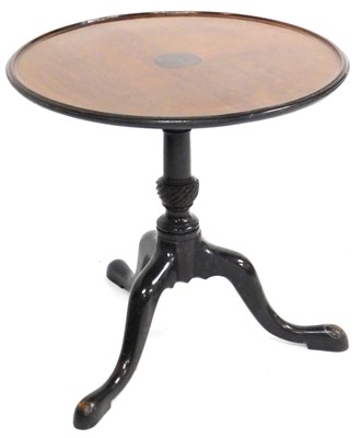 Lot 536 - A George III mahogany dumb waiter base, the...