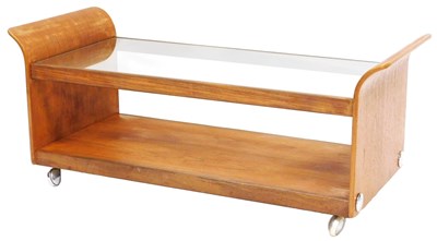 Lot 541 - A G-Plan Tulip teak coffee table, with a glass...