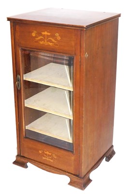 Lot 552 - A Victorian Art Nouveau mahogany pier cabinet,...