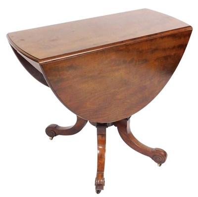 Lot 556 - An early 19thC Georgian mahogany drop leaf...