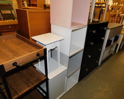 Lot 1114 - A group of furniture, to include a Sobuy...