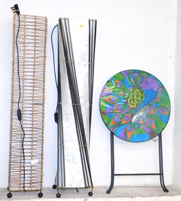 Lot 1142 - Two floor standing lamps, together with a...