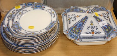 Lot 2344 - A Devonware Fieldings part dinner service,...
