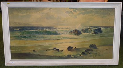 Lot 2345 - After Vernon Kerr, coastal scene, print, 58cm...