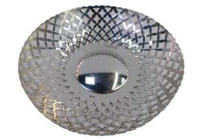 Lot 55 - A George V silver basket, of circular pierced...
