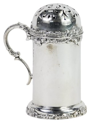Lot 61 - An Edward VII silver spice or flour dredger,...
