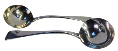 Lot 223 - A pair of George IV silver Old English pattern...