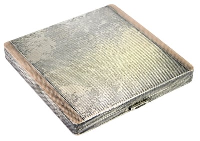 Lot 236 - An Elizabeth II silver powder compact, of...