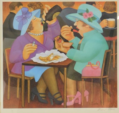 Lot 255 - Beryl Cook (1926-2008). Ladies Who Lunch,...