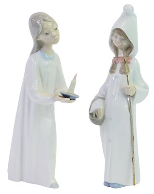 Lot 41 - Two Lladro porcelain figures, modelled as a...
