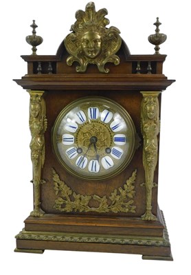 Lot 272 - A late 19thC French mahogany cased and brass...
