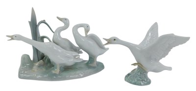 Lot 280 - A Lladro porcelain figure group, modelled as...