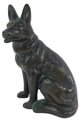 Lot 116 - A bronze hollow cast figure, modelled as a...