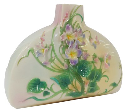 Lot 146 - A Franz porcelain violet pattern vase, of...